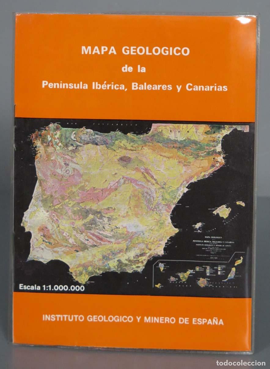 Gebrauchte B&uuml;cher: MAPA GEOLOGICO de la Peninsula Ib&eacute;rica, Baleares y Canarias