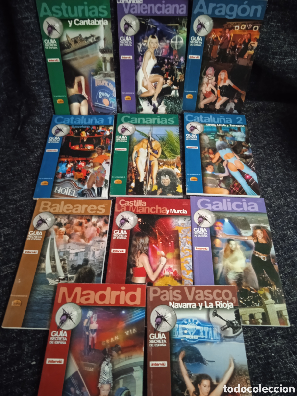 Libri di seconda mano: GUIA SECRETA DE ESPA&Ntilde;A, INTERVIU - TODOS LOS PLACARES EN 8.000 DIRECCIONES, completo 11 libros