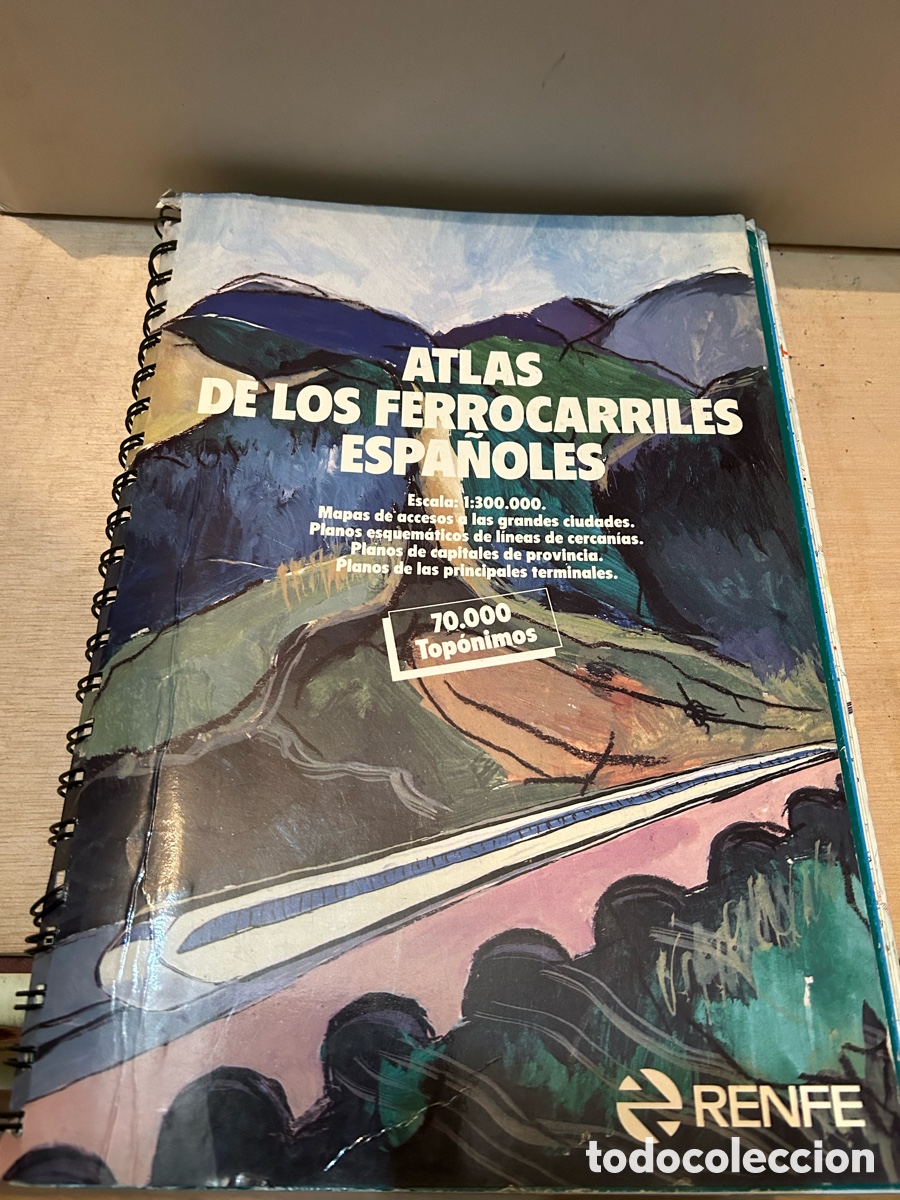 Libri di seconda mano: ATLAS DE LOS FERROCARRILES ESPA&Ntilde;OLES
