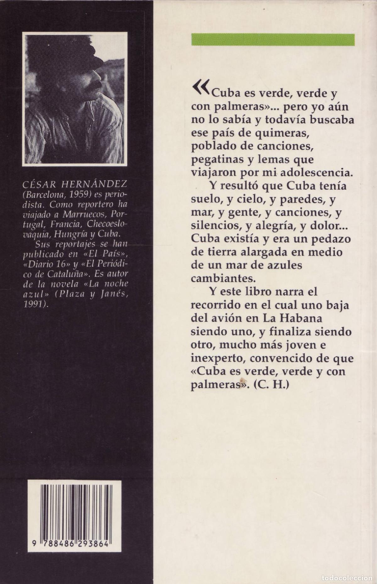Libros de segunda mano: Cuba: verde y gris - Hernandez, Cesar - Foto 2