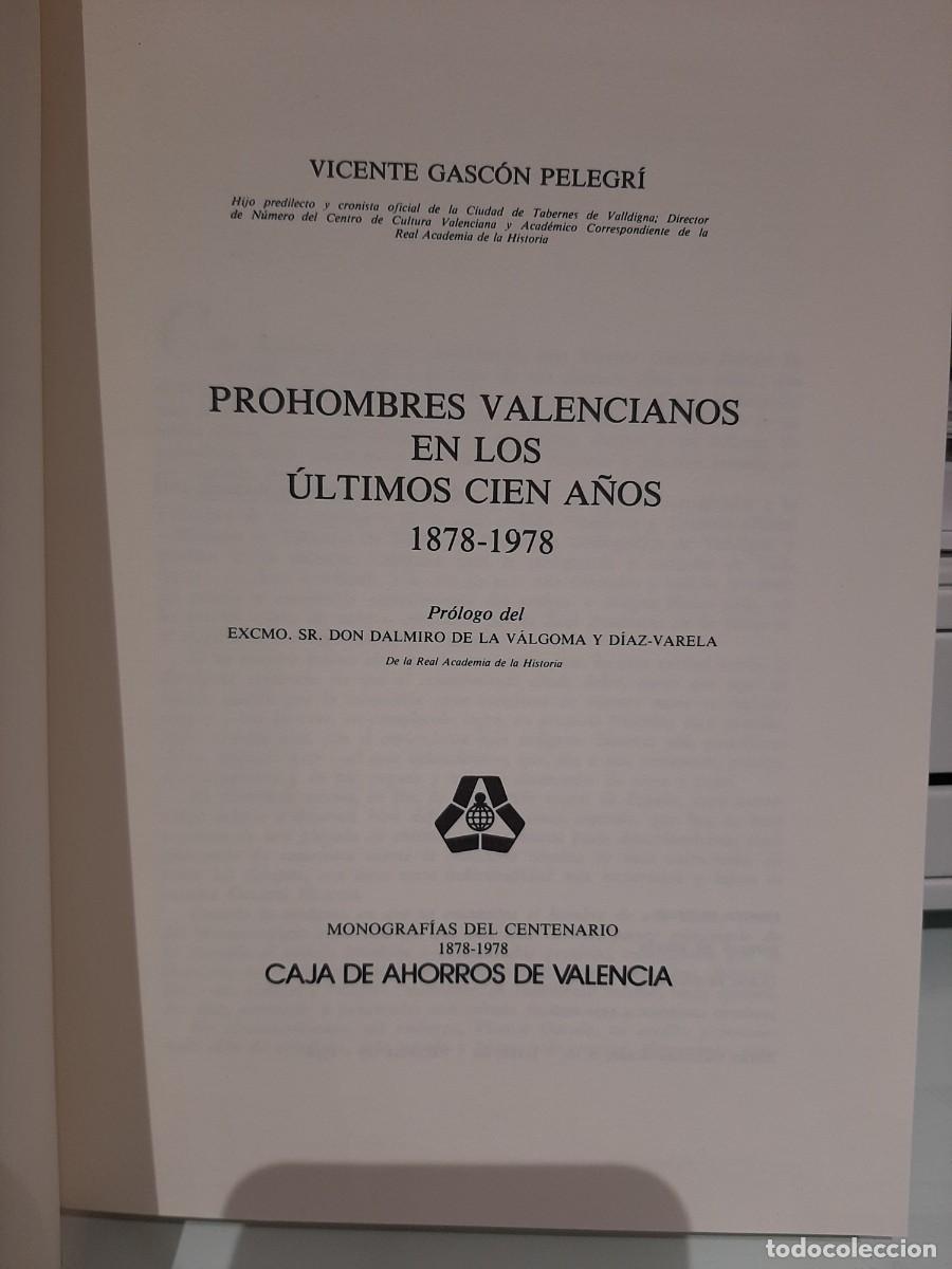 Gebrauchte B&uuml;cher: Vicente Gasc&oacute;n Pelegr&iacute;. Prohombres valencianos en los &uacute;ltimos cien a&ntilde;os, 1878-1978