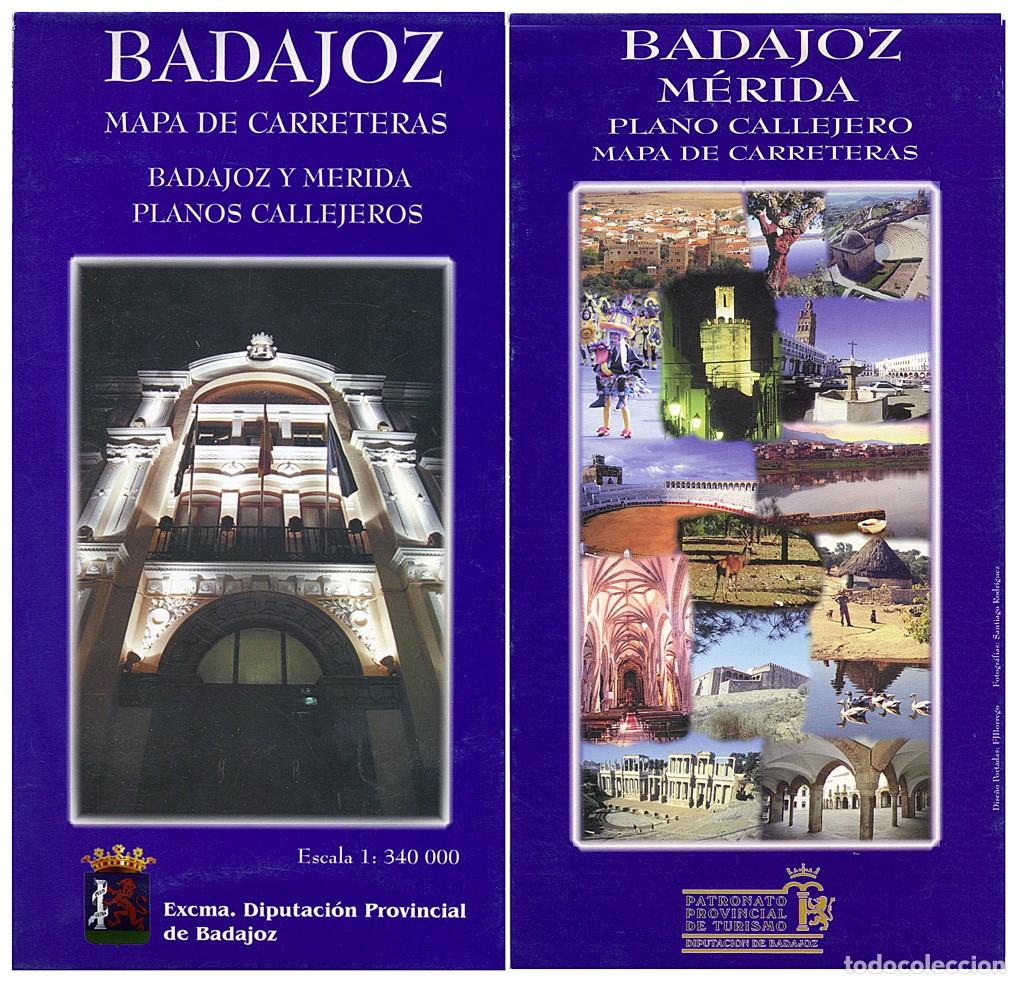Libros de segunda mano: Badajoz y M&eacute;rida / Planos callejeros y Mapa de Carreteras
