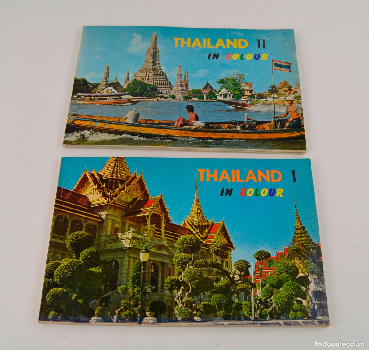 Libros de segunda mano: Gu&iacute;as Thailand in colour, 2 tomos, D. Mekchaidee, Bangkok. 23x15cm