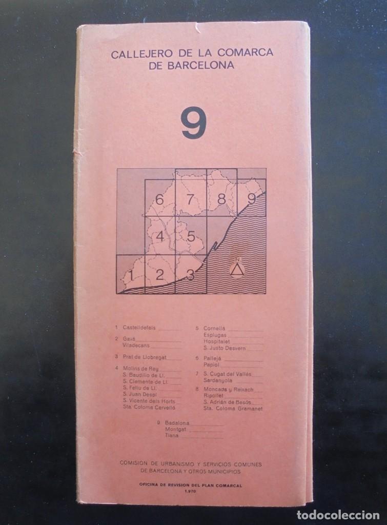 Libri di seconda mano: Mapa. Callejero de la comarca de Barcelona 9 1970 Comisi&oacute;n de Urbanismo y Servicios Comunes de Barce