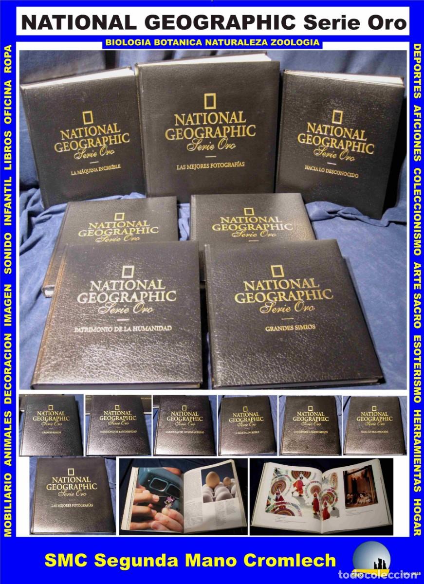 Libros de segunda mano: 7 Libros NATIONAL GEOGRAPHIC Serie Oro RBA Publicaciones 1987 , Buen estado.