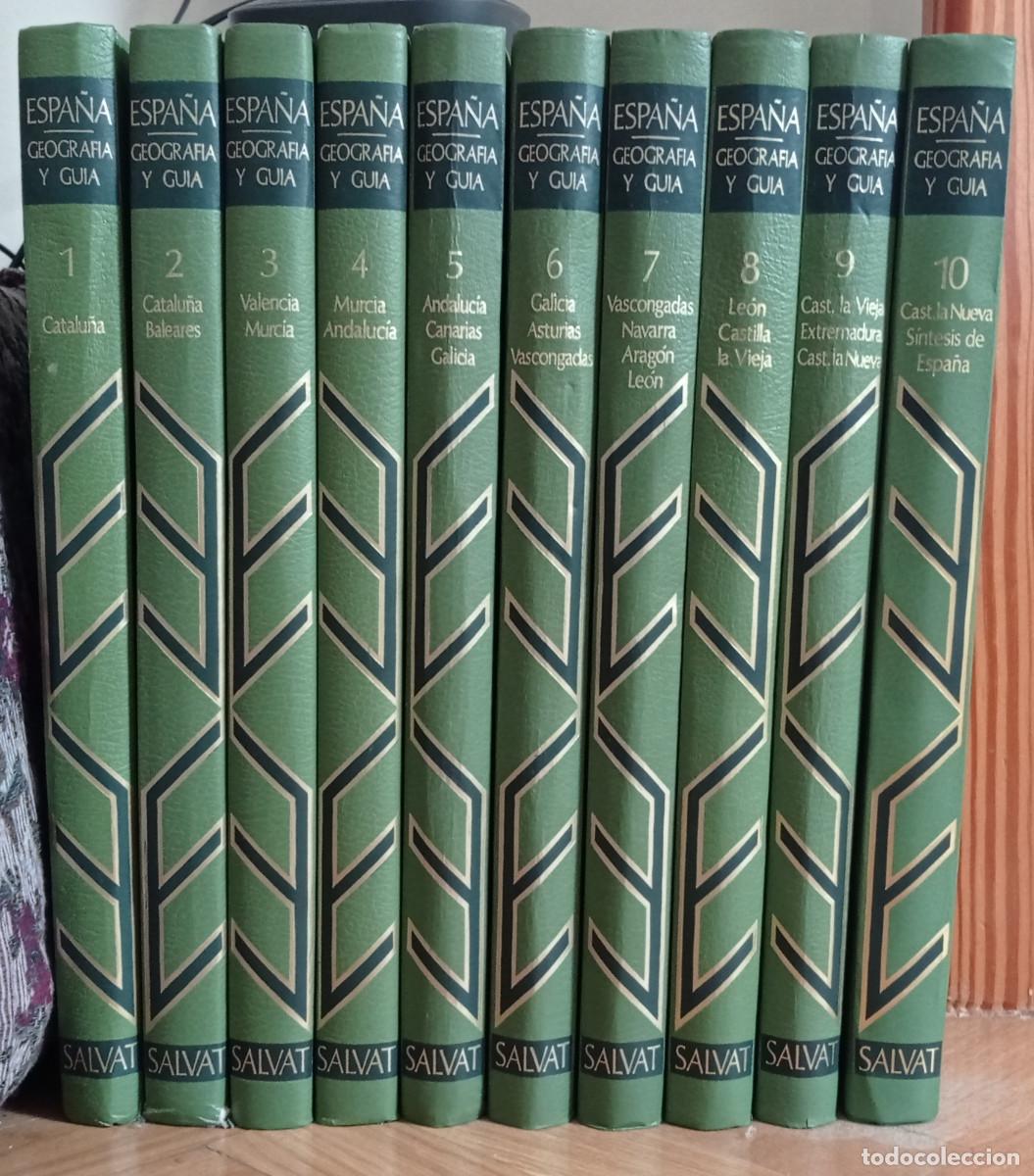 Libri di seconda mano: Colecci&oacute;n Espa&ntilde;a Geograf&iacute;a y Gu&iacute;a (Salvat, 1973). 10 tomos.