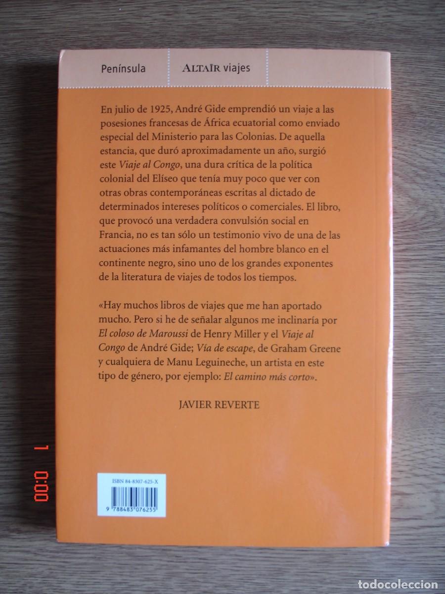 Libros de segunda mano: VIAJE AL CONGO - ANDR&Eacute; GIDE - EDICIONES PEN&Iacute;NSULA, 2004 - Foto 2