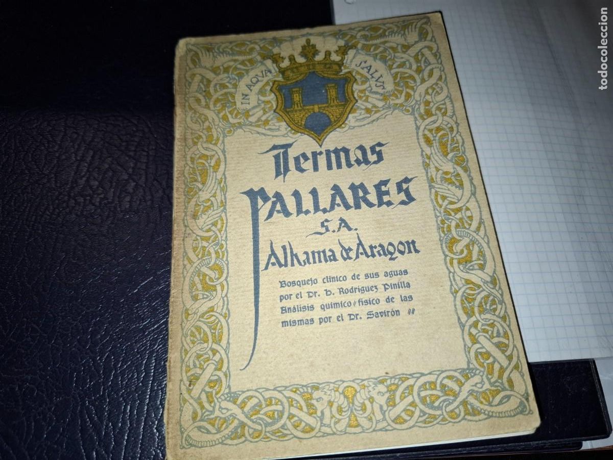 Libros de segunda mano: Termas pallares, alhama de aragon