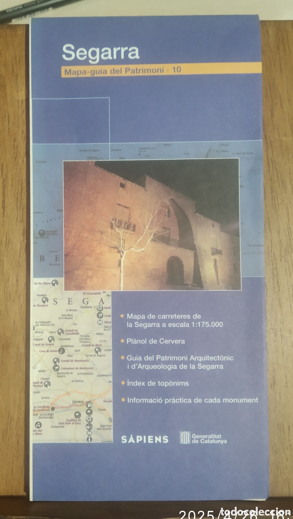 Libros de segunda mano: Mapa guia de la comarca de la Segarra