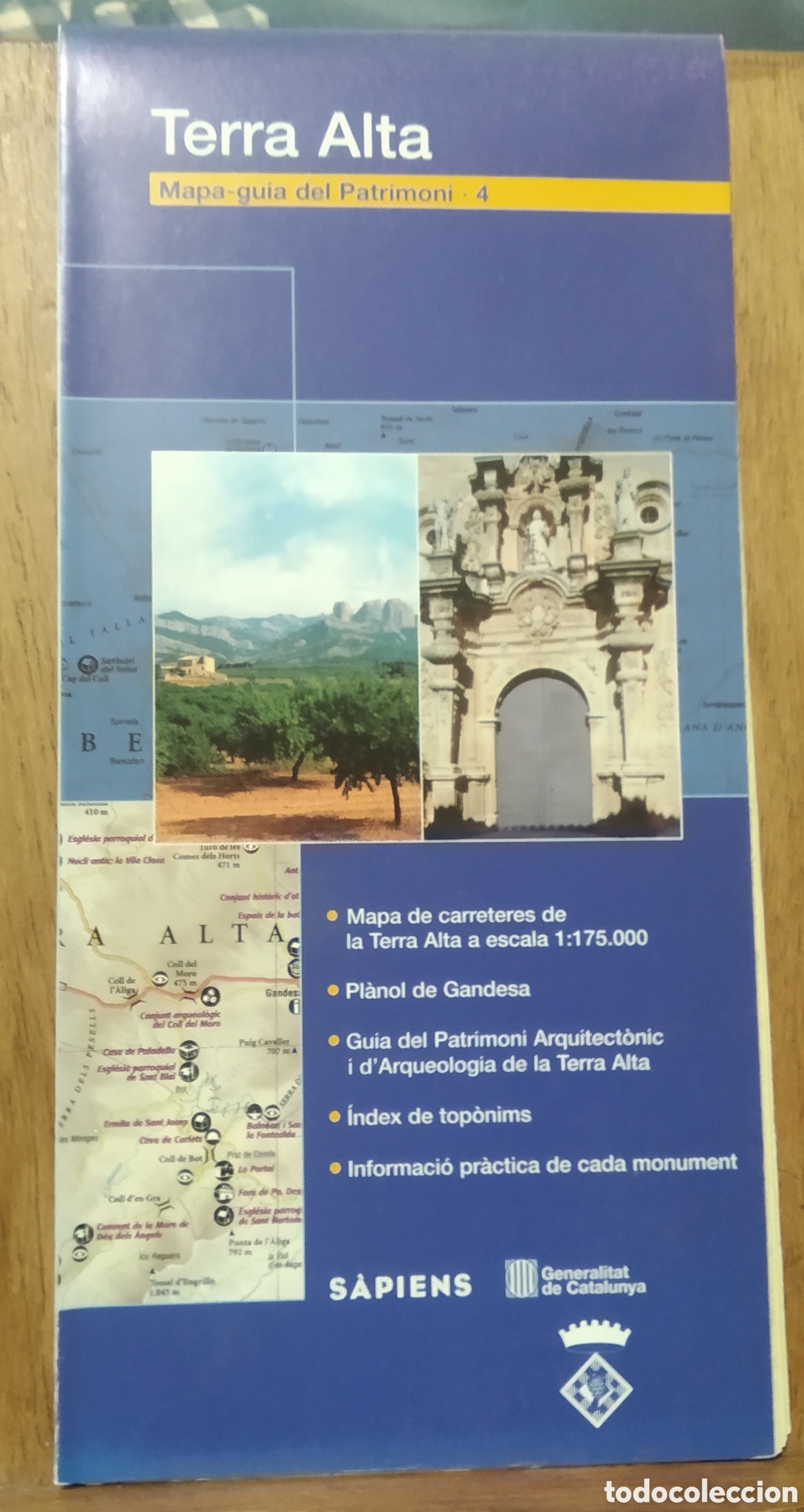 Libros de segunda mano: Mapa guia de la comarca de la Terra Alta