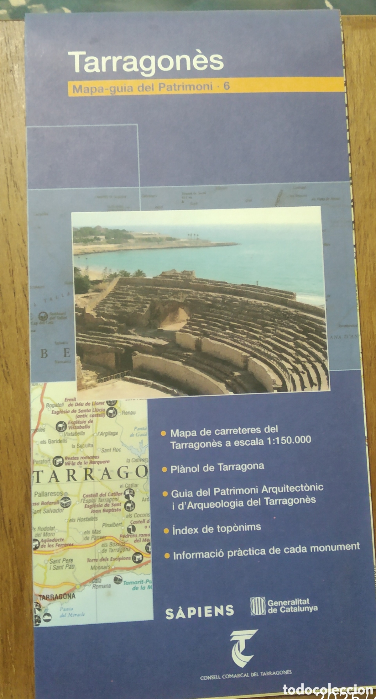 Mapa guia de la comarca del Tarragon&egrave;s