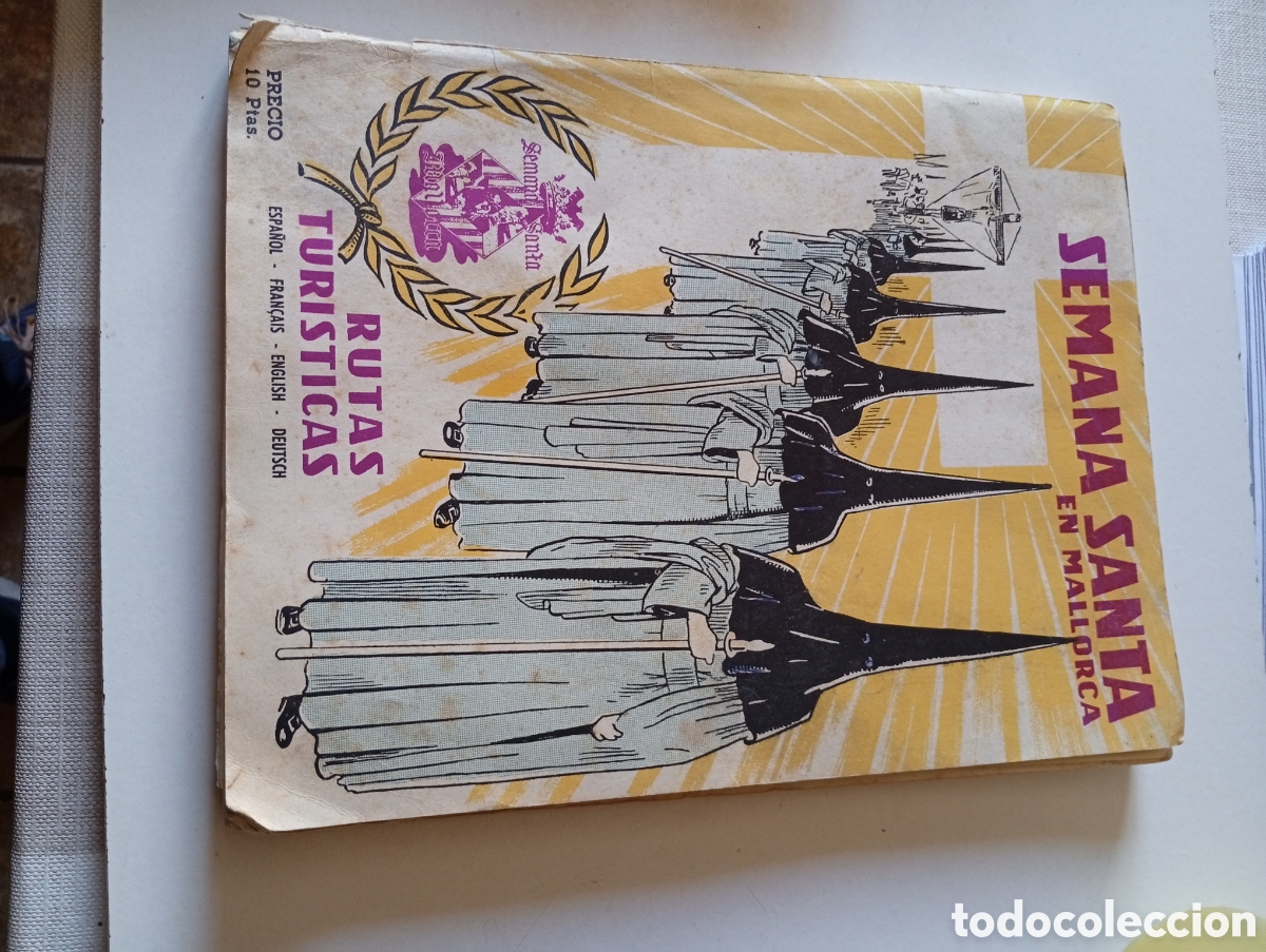 Libros de segunda mano: Programa fiestas semana santa en Mallorca 1958