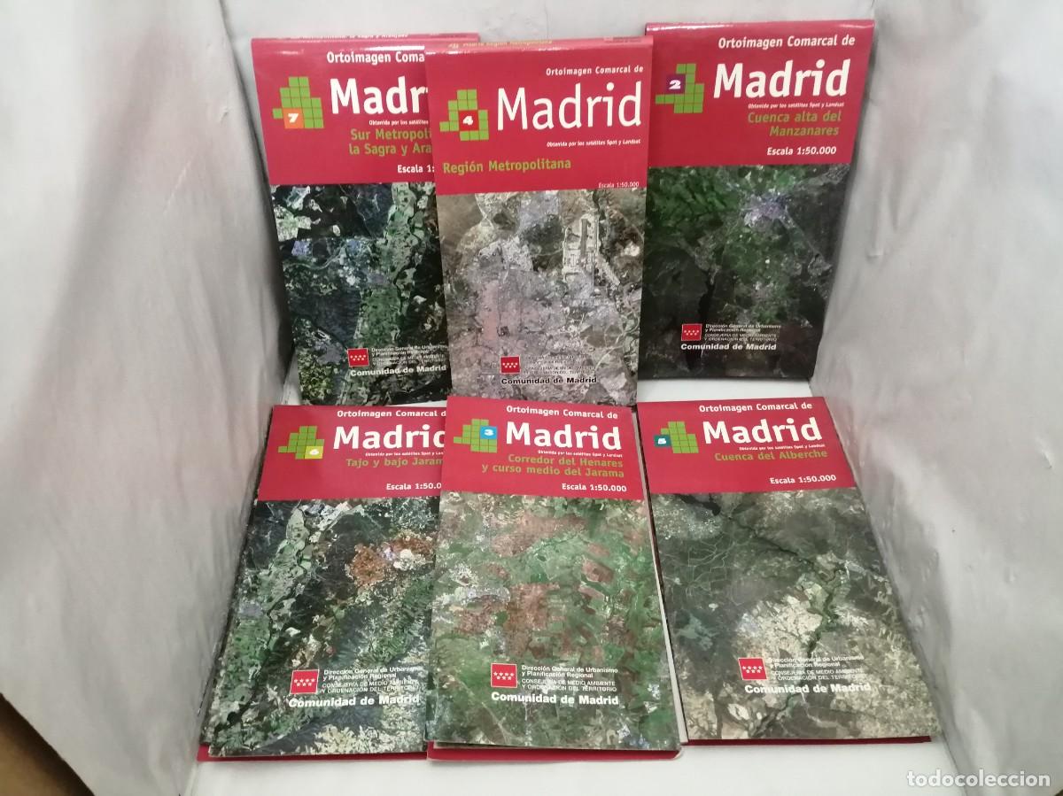 Livres d'occasion: PACK 5 Mapas ORTOIMAGEN COMARCAL DE MADRID obtenida por los sat&eacute;lites Spot y Landsat