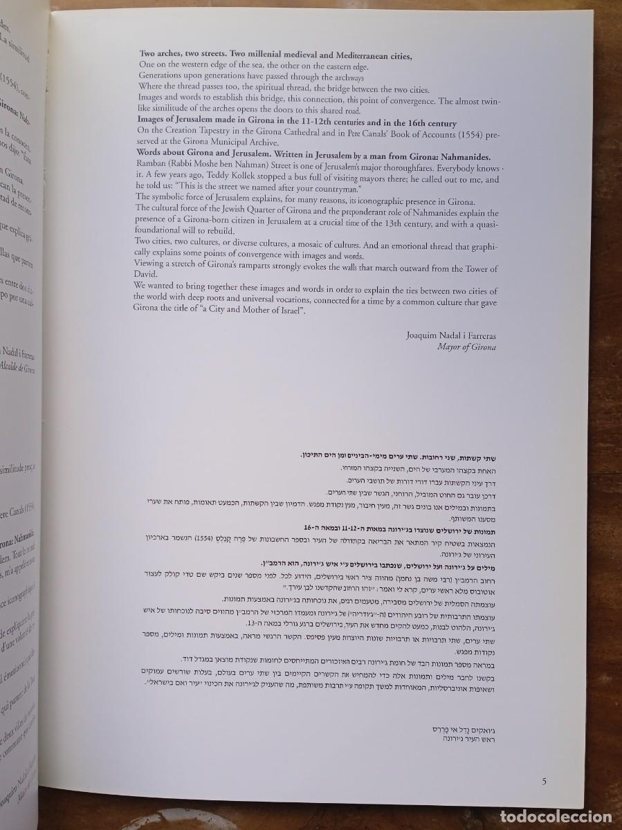 Libros de segunda mano: Jerusalem Girona Jerusalem - Foto 3