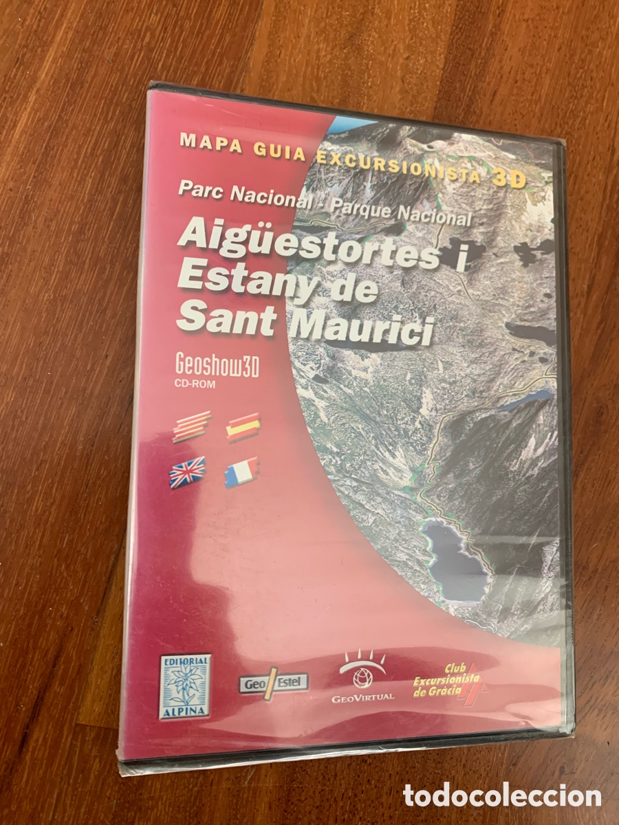 Libros de segunda mano: mapa guia 3D cd rom Parc Nacional Aig&uuml;estortes Aig&uuml;estortes i estany de Sant Maurici en catala nuevo
