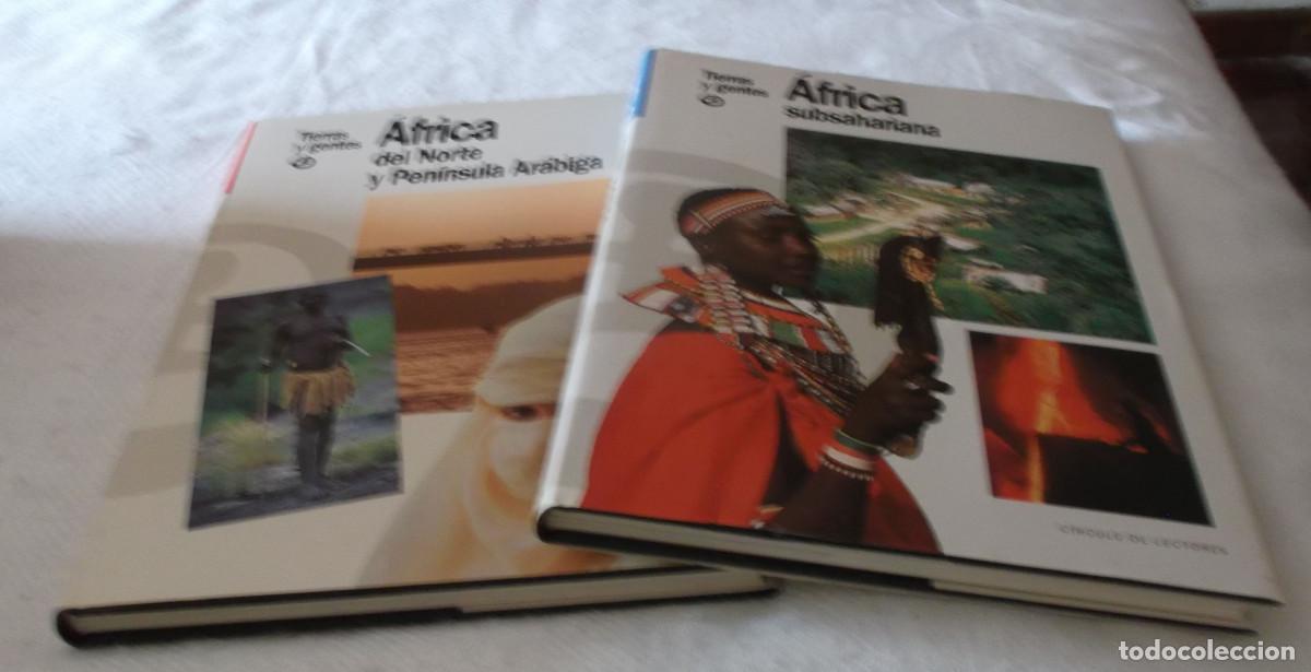 Libros de segunda mano: Tierras y gentes dos tomo Africa del norte y peninsula arabiga-Africa subsahariana