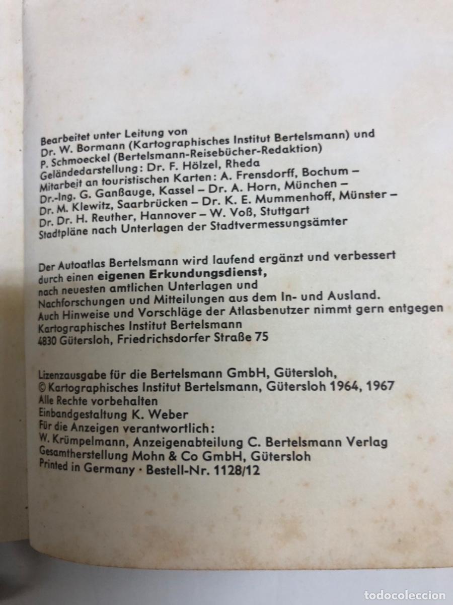 Libros de segunda mano: AUTOATLAS BERTELSMANN 1967 - Foto 3