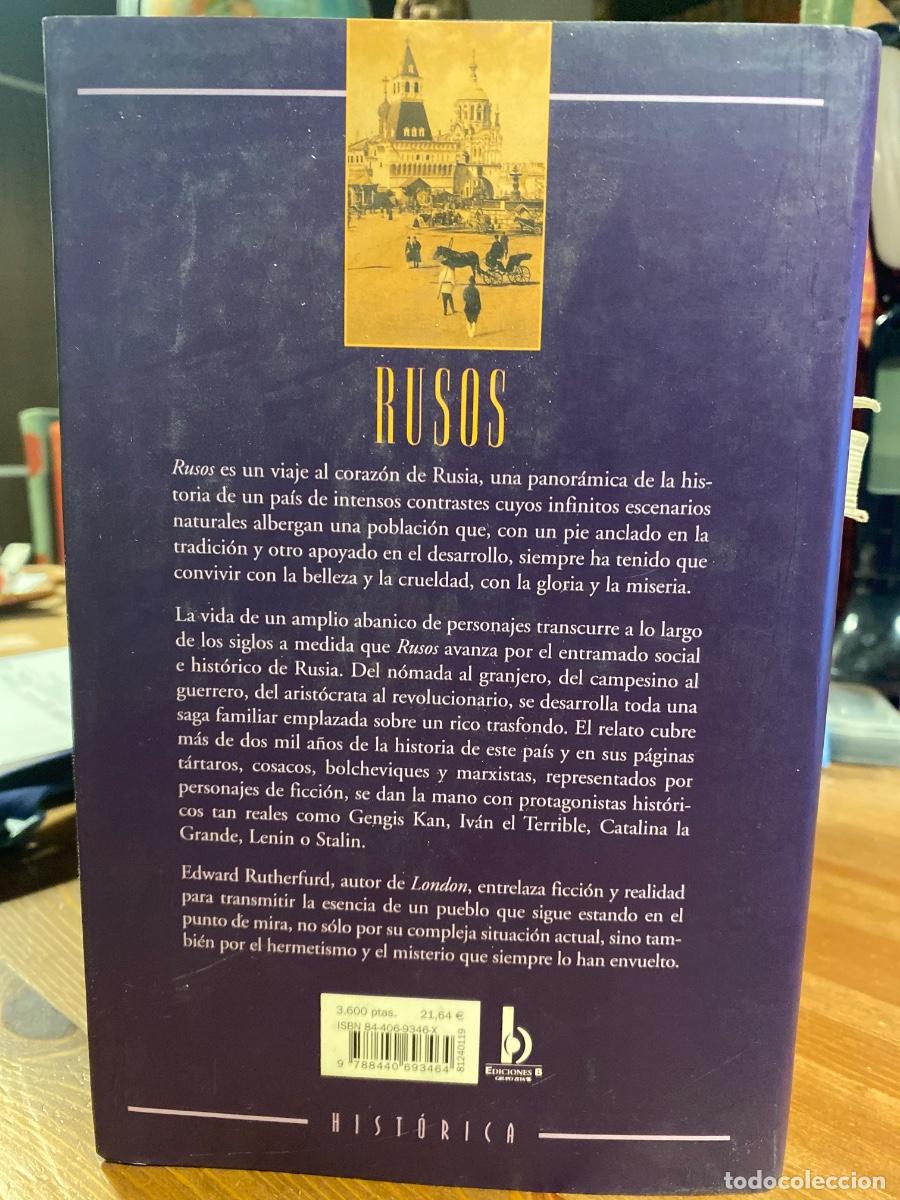 Libros de segunda mano: EDWARD RUTHERFURD. RUSOS. EDICIONES B - Foto 2