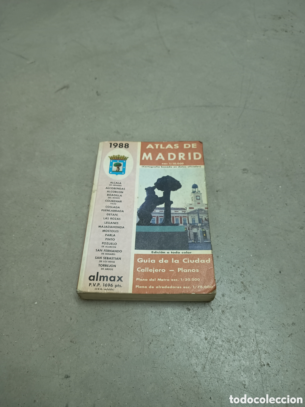 Libros de segunda mano: ATLAS DE MADRID - GU&Iacute;A DE LA CIUDAD - CALLEJERO PLANOS 1988