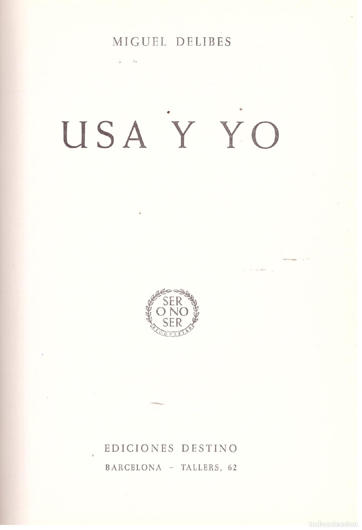 Libros de segunda mano: USA Y YO - Foto 1
