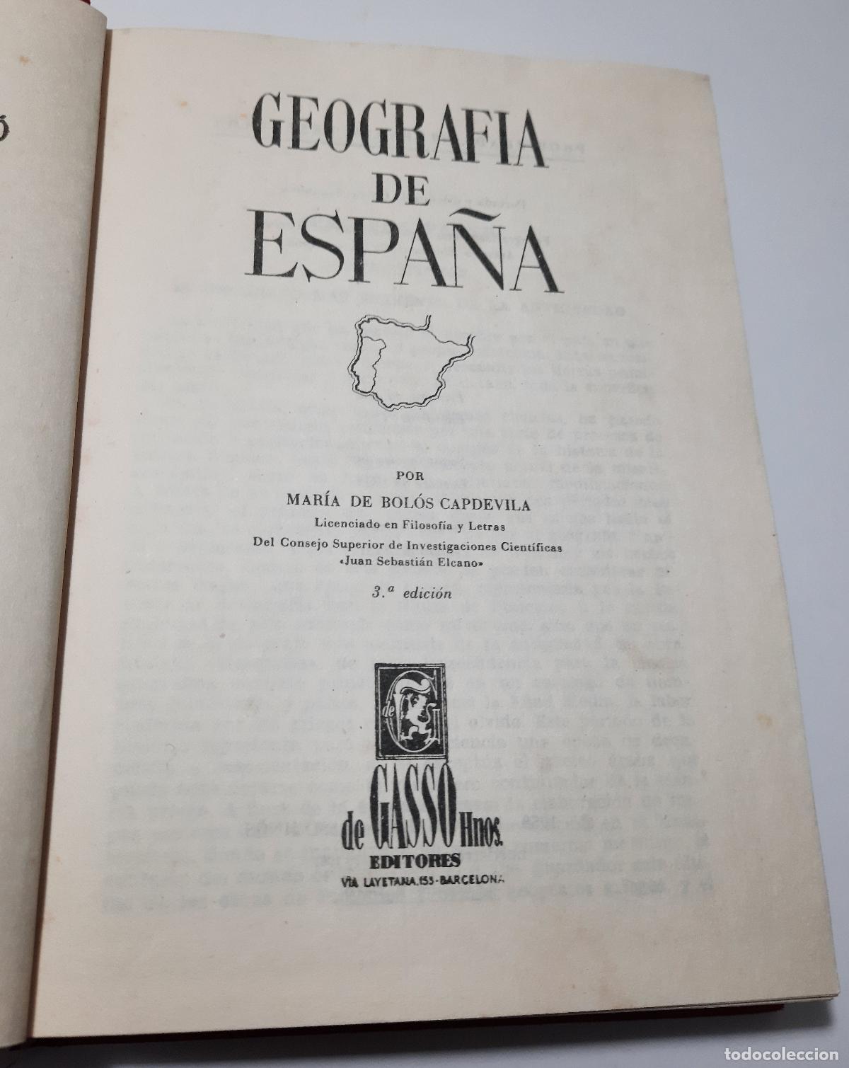 Libri di seconda mano: Geografia de Espana - de Bolos Capdevila, Maria