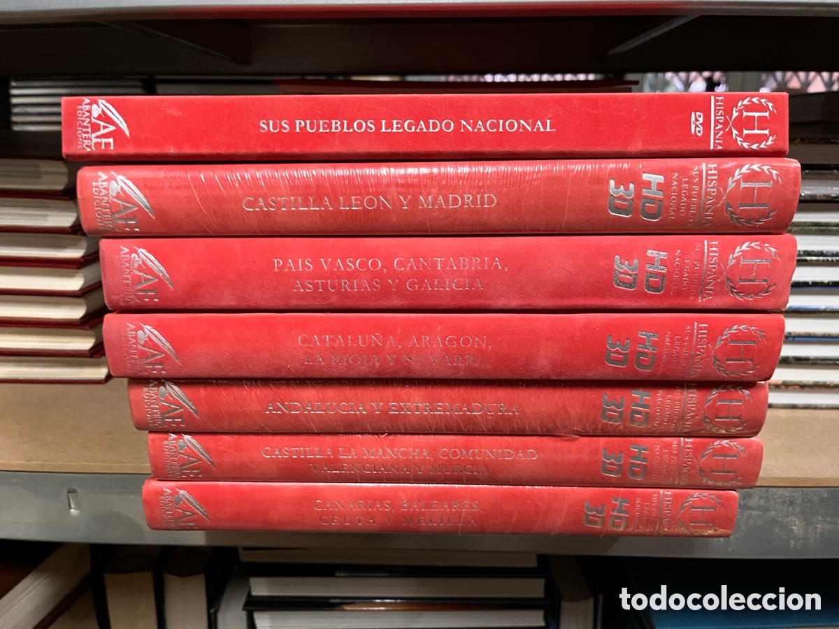 Libros de segunda mano: COLECCI&Oacute;N HISPANIA completa SUS PUEBLOS LEGADO NACIONAL. 6 TOMOS. ABANTERA. EDICI&Oacute;N NUMERADA