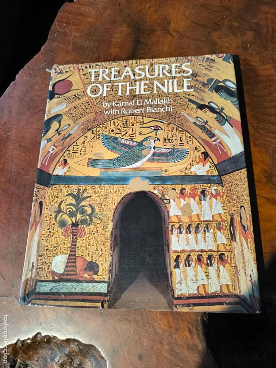 Libros de segunda mano: TREASURES OF THE NILE - BY KAMAL EL MALLAKH 171 PAGINAS 23X30 CM