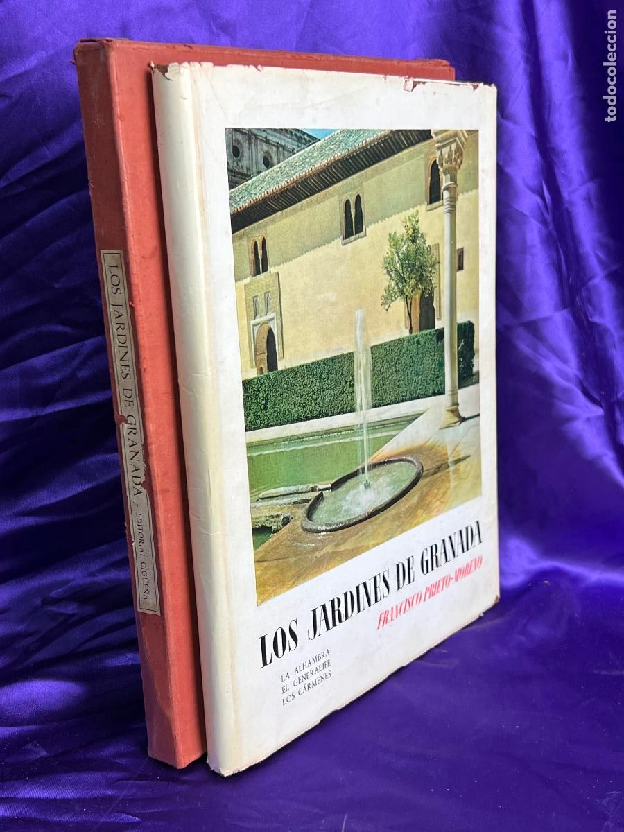 Libros de segunda mano: LOS JARDINES DE GRANADA. LA ALHAMBRA - EL GENERALIFE - LOS C&Aacute;RMENES. FRANCISCO PRIETO - MORENO.