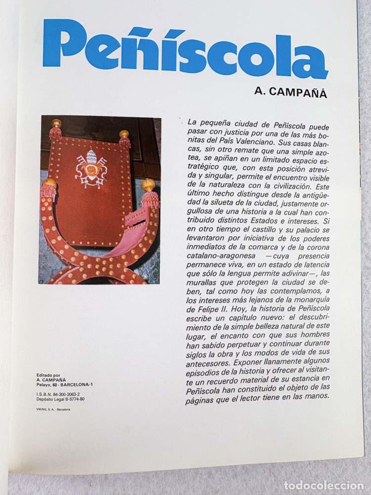 Libros de segunda mano: Pe&ntilde;&iacute;scola - A. Campa&ntilde;&aacute; - Foto 3