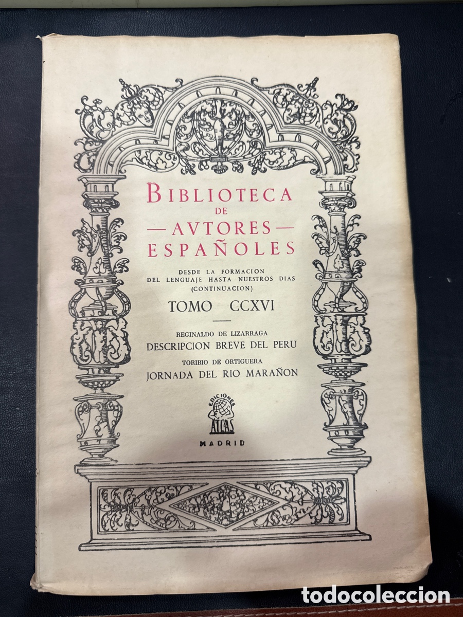 Libri di seconda mano: UZARRAGA, Reginaldo. Descripci&oacute;n breve de toda la tierra del Per&uacute;, Tucum&aacute;n, R&iacute;o de la Plata y Chile