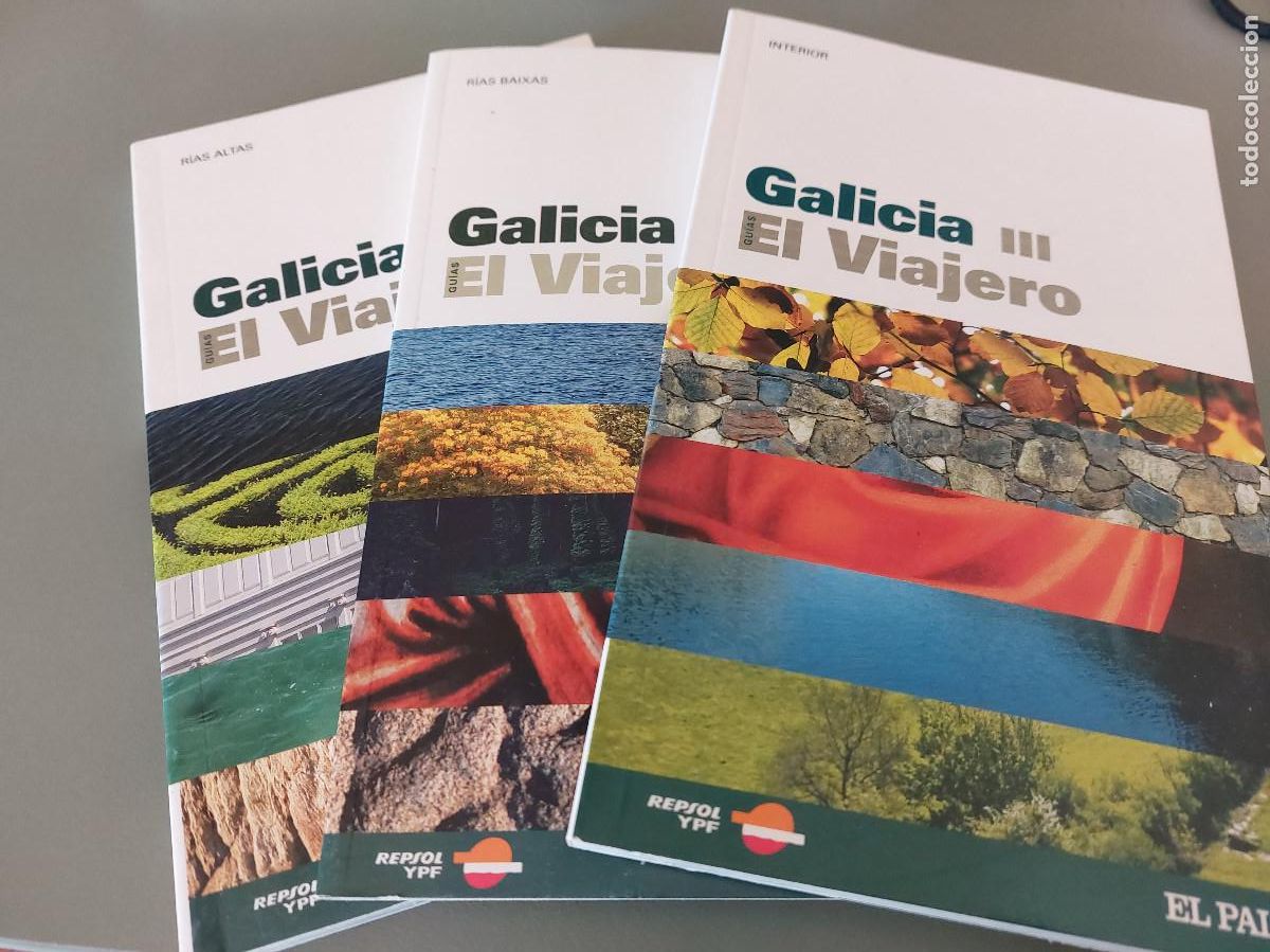 Libri di seconda mano: GALICIA I-II-III. 3 TOMOS EL VIAJERO. EL PAIS. R&Uacute;STICA. BUEN ESTADO. E4 3