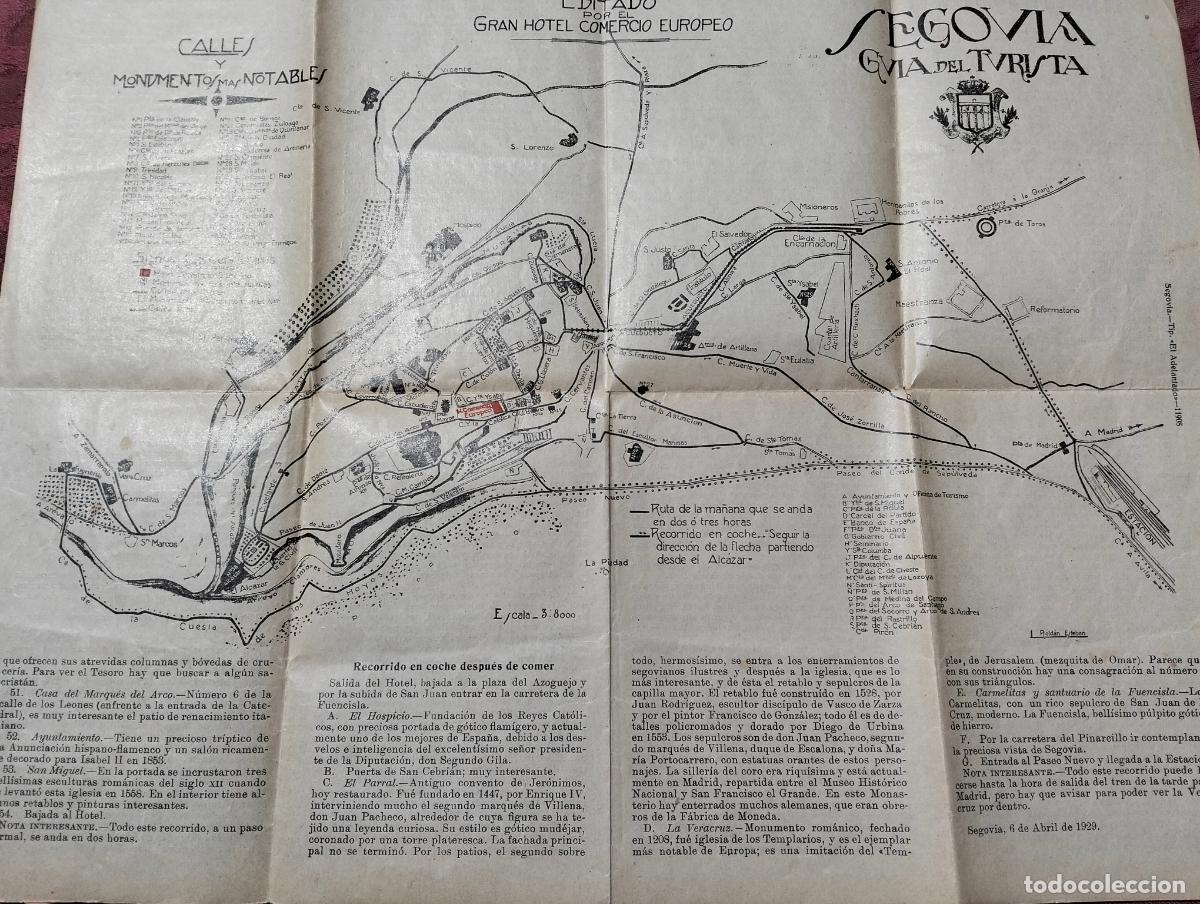 Libri di seconda mano: Gu&iacute;a para visitar Segovia en un d&iacute;a Gran hotel comercio europeo mapa calles turista