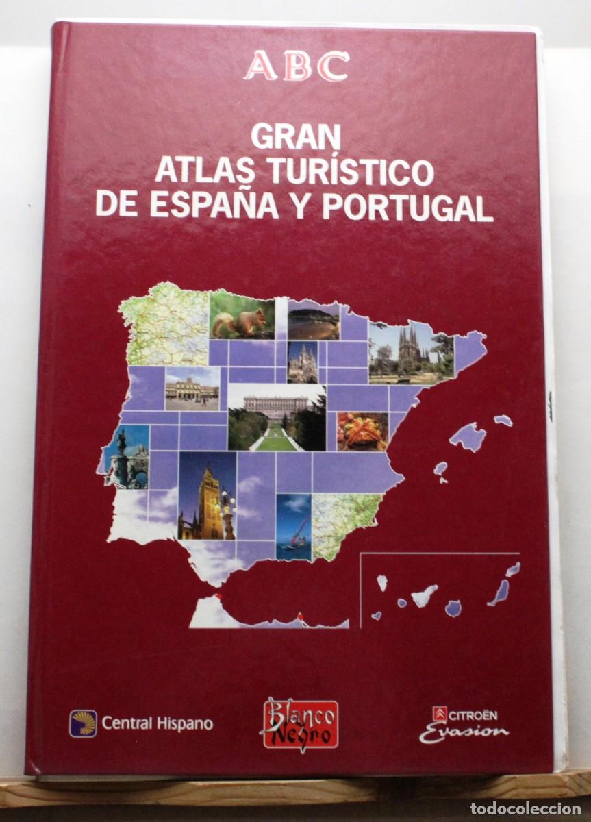 Libros de segunda mano: GRAN ATLAS TUR&Iacute;STICO DE ESPA&Ntilde;A Y PORTUGAL. ABC. 1994. Para encuadernar. Turismo Viajes Mapas