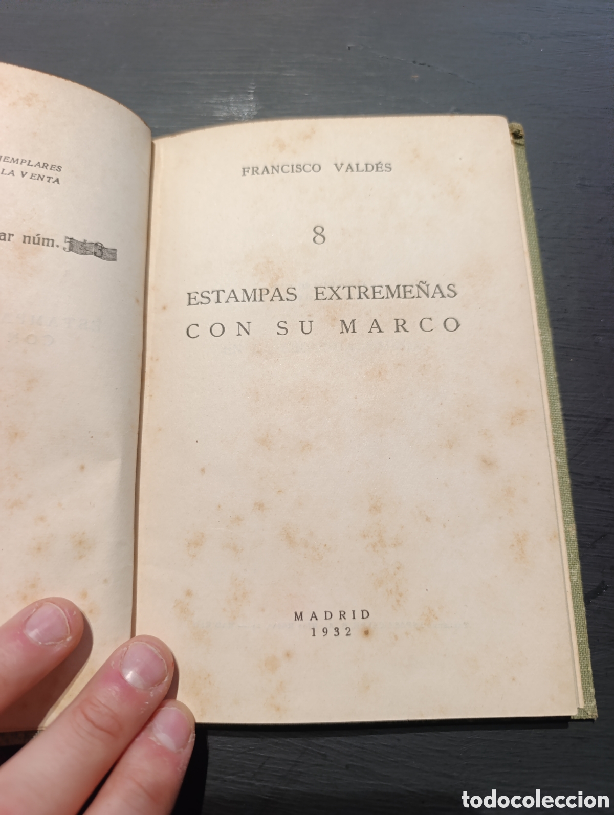 Libros de segunda mano: FRANCISCO VALD&Eacute;S 8 ESTAMPAS EXTREME&Ntilde;AS CON SU MARCO