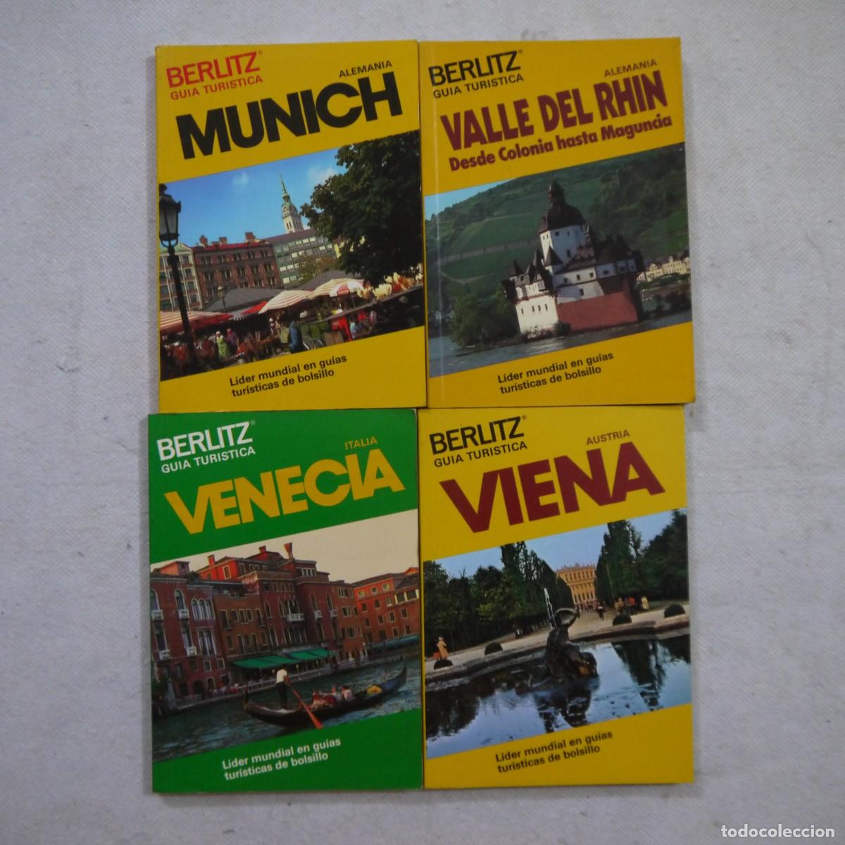 Libri di seconda mano: LOTE DE 4 GU&Iacute;AS T&Uacute;RISTICA BERLITZ: MUNICH, VALLE DEL RHIN, VENECIA Y VIENA - DE BOLSILLO