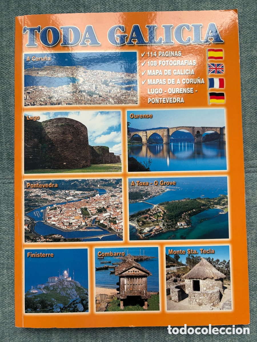 Libros de segunda mano: (L621) Toda Galicia - Gu&iacute;a ilustrada con fotograf&iacute;as y mapas - 1992