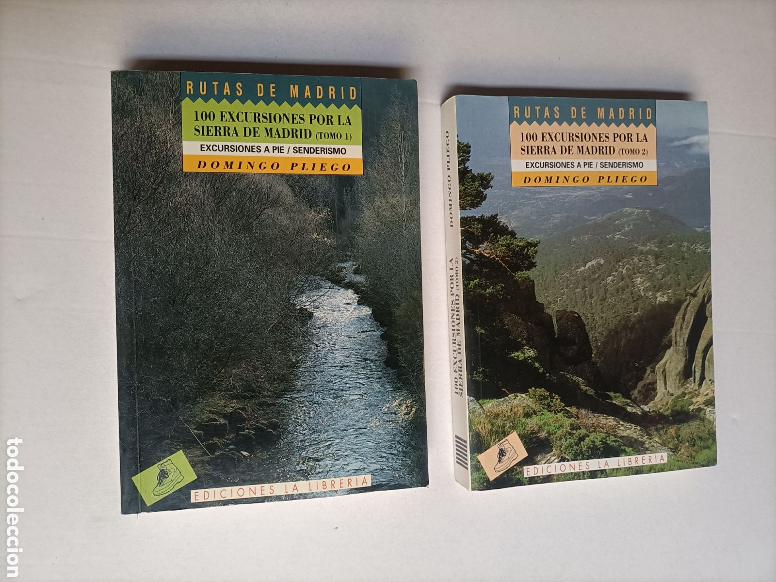 Gebrauchte B&uuml;cher: 100 excursiones por la Sierra de Madrid. A pie senderismo. Domingo pliego 2 tomos rutas monta&ntilde;a