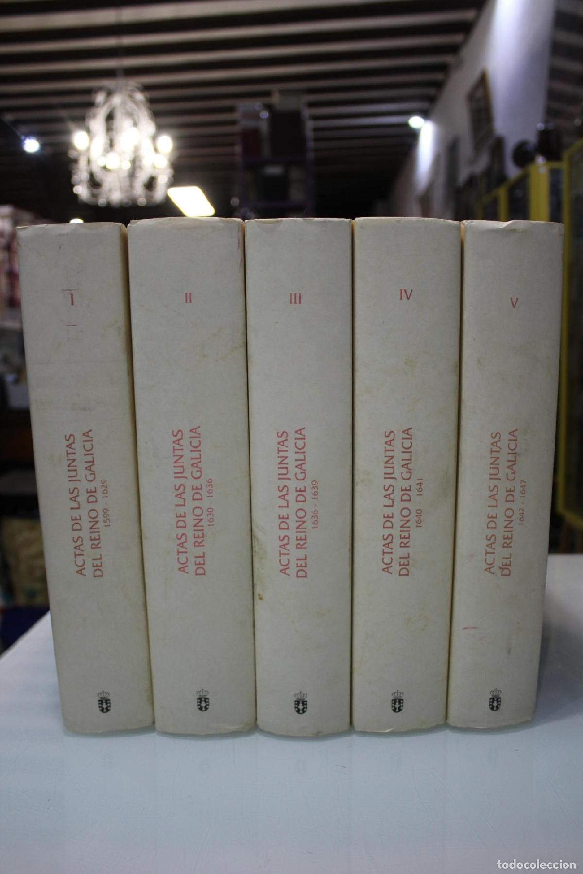 Gebrauchte B&uuml;cher: Actas de las juntas del Reino de Galicia.- 5 vol&uacute;menes. - Vv.aa.