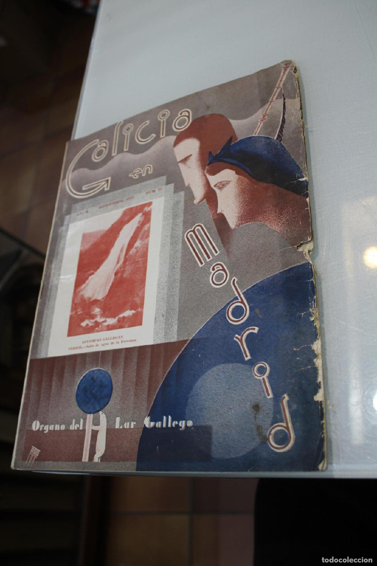 Libros de segunda mano: Galicia en Madrid. &Oacute;rgano de Lar Gallego. Septiembre 1933. A&ntilde;o II. N&uacute;mero 21 -