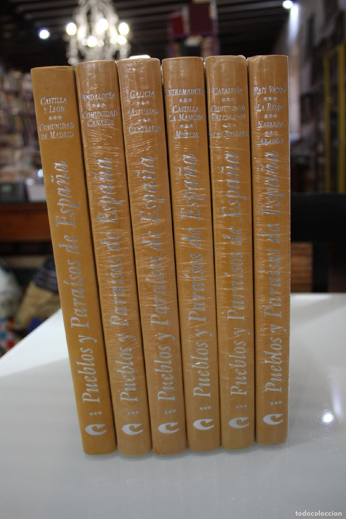 Libri di seconda mano: Pueblos y para&iacute;sos de Espa&ntilde;a.- 6 tomos. - Vv.aa
