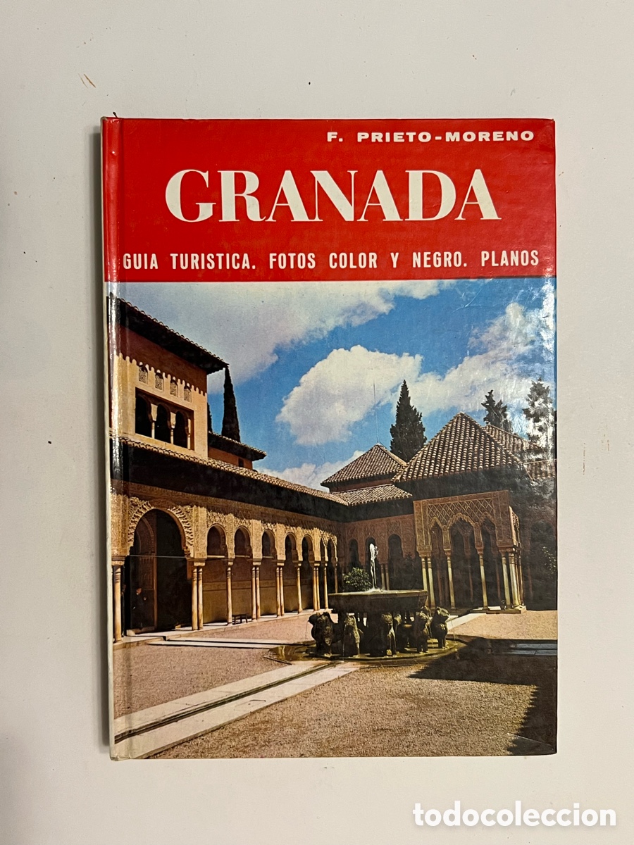 Livros em segunda m&atilde;o: GRANADA. F. PRIETO-MORENO. GUIA TUR&Iacute;STICA. FOTOS. Plano desplegable