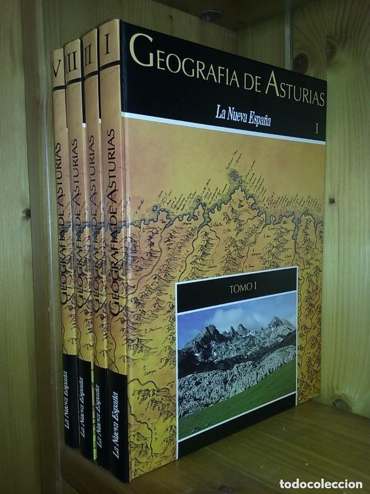 Libros de segunda mano: GEOGRAFIA DE ASTURIAS, LA NUEVA ESPA&Ntilde;A, CUATRO TOMOS