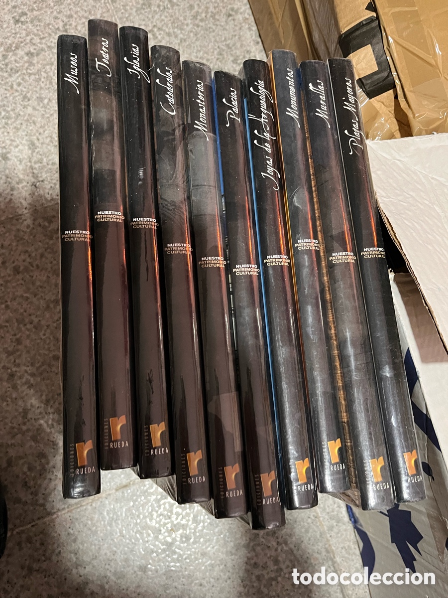 Libros de segunda mano: NUESTRO PATRIMONIO CULTURAL. 10 TOMOS - EDICIONES RUEDA. Completa. Iglesias. Monumentos. Murallas