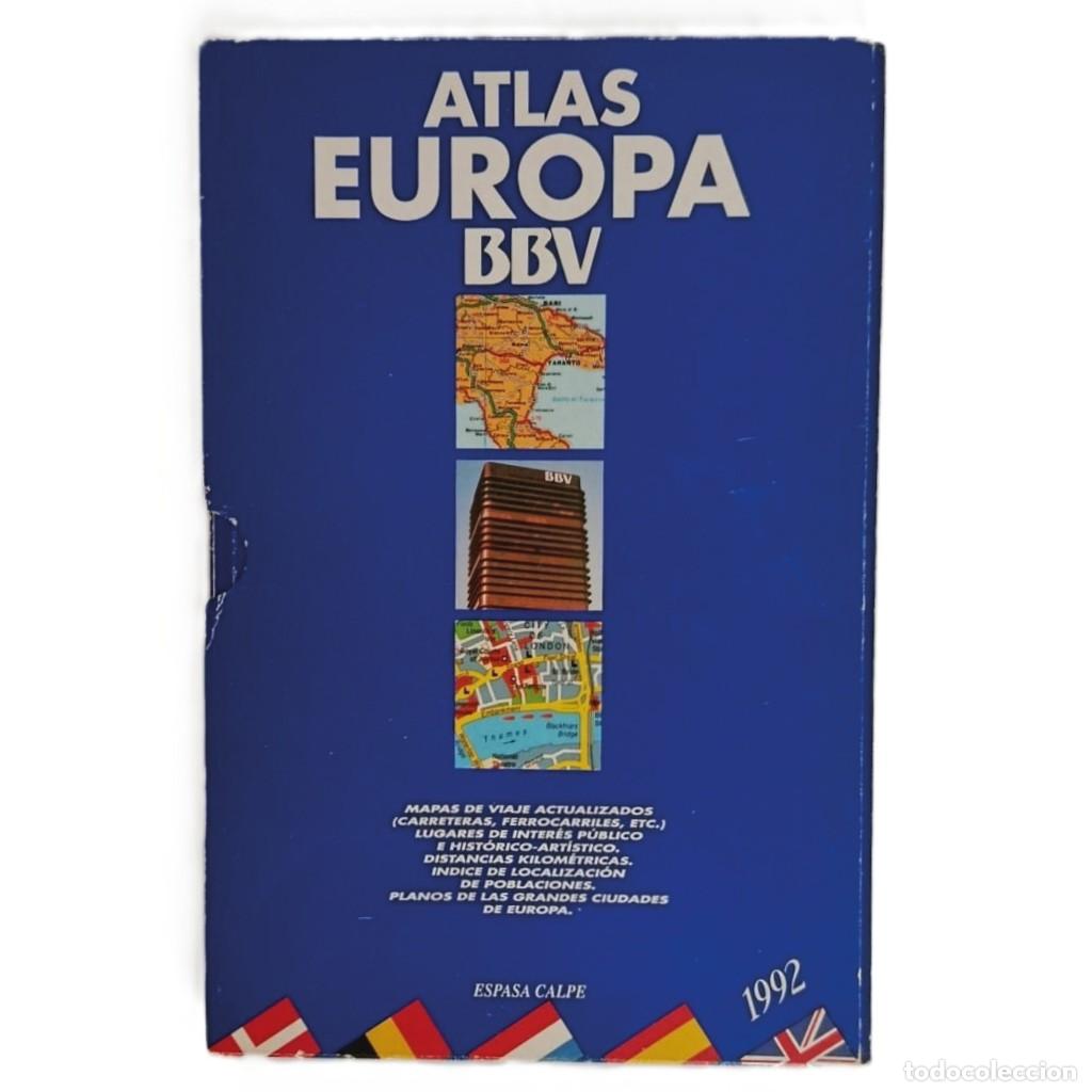 Gebrauchte B&uuml;cher: ATLAS EUROPA BBV / ESPASA CALPE (1992) - EDICI&Oacute;N DE LUJO CON CARPETA ORIGINAL - BUEN ESTADO