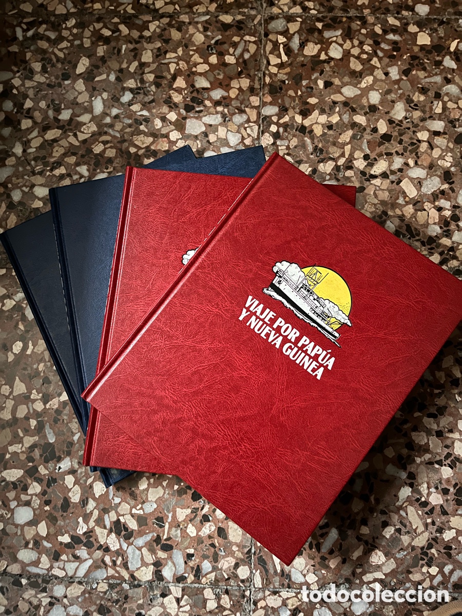 Libros de segunda mano: Lote 4 tomos Cousteau viaje por Pap&uacute;a y nueva Guinea, el Amazonas, mundo submarino