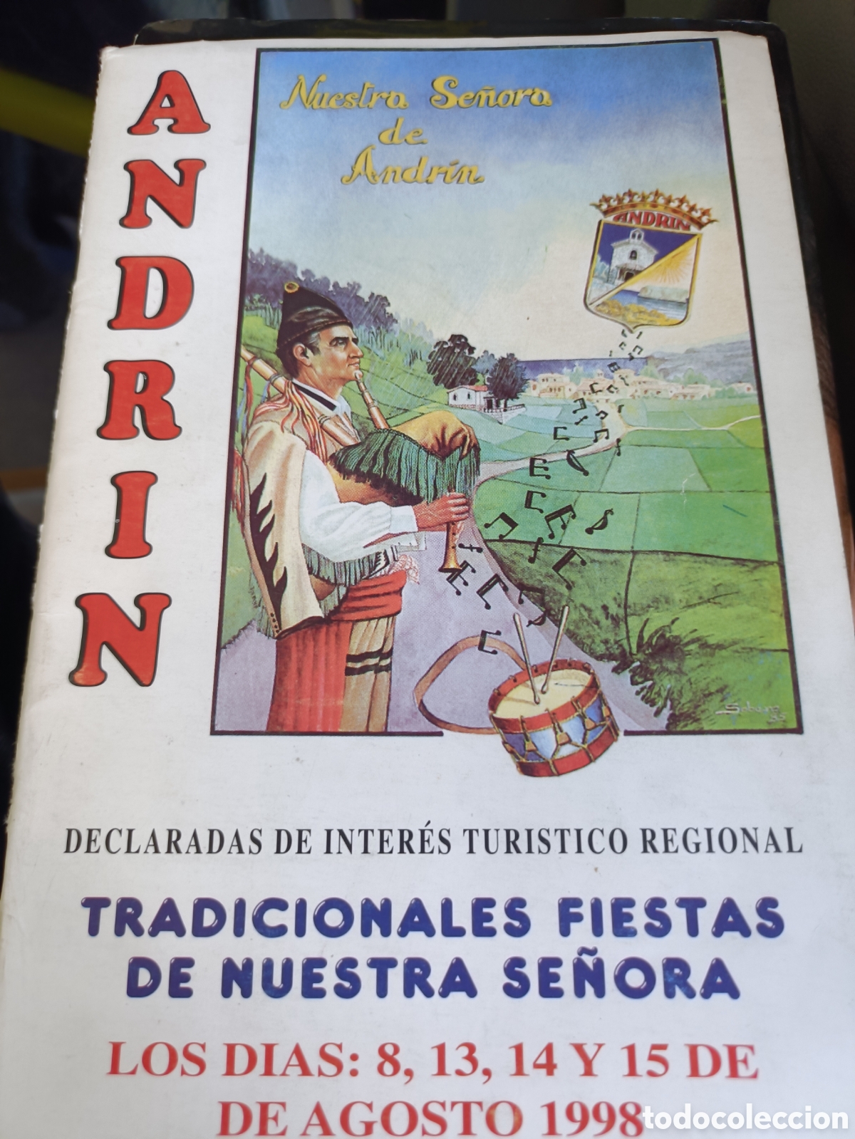 Libros de segunda mano: Programa de fiestas de Nuestra se&ntilde;ora de Andrino 1998