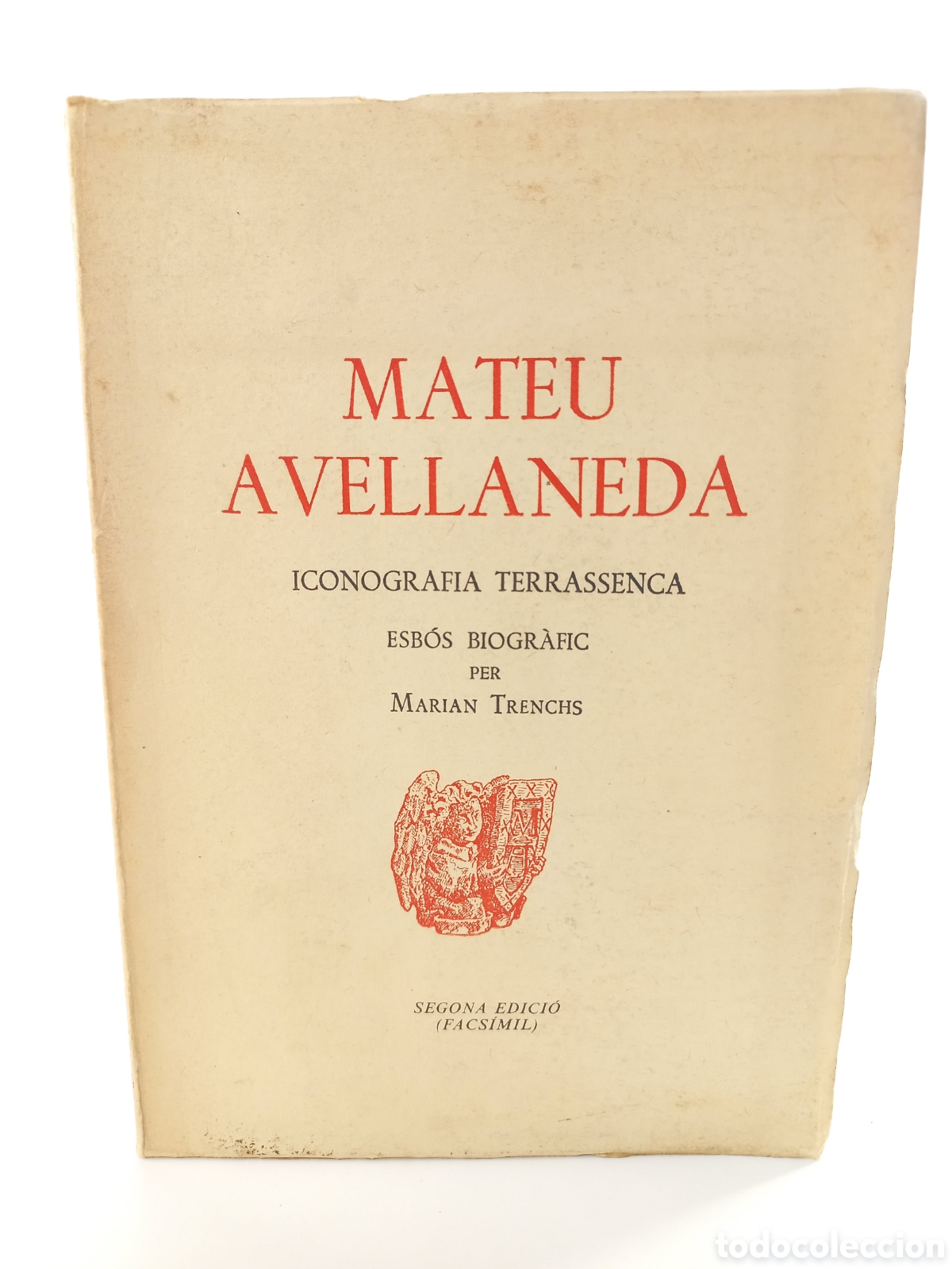 Libros de segunda mano: Mateu Avellaneda. Iconograf&iacute;a Terrassenca. Marian Trenchis. 1962. Ilustrado. Catal&aacute;n.