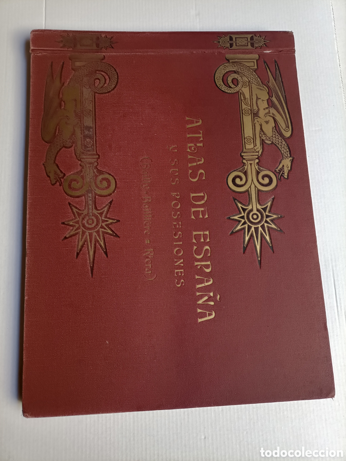 Libros de segunda mano: Atlas de Espa&ntilde;a y sus posesiones Bailly. Bailliere - Riera