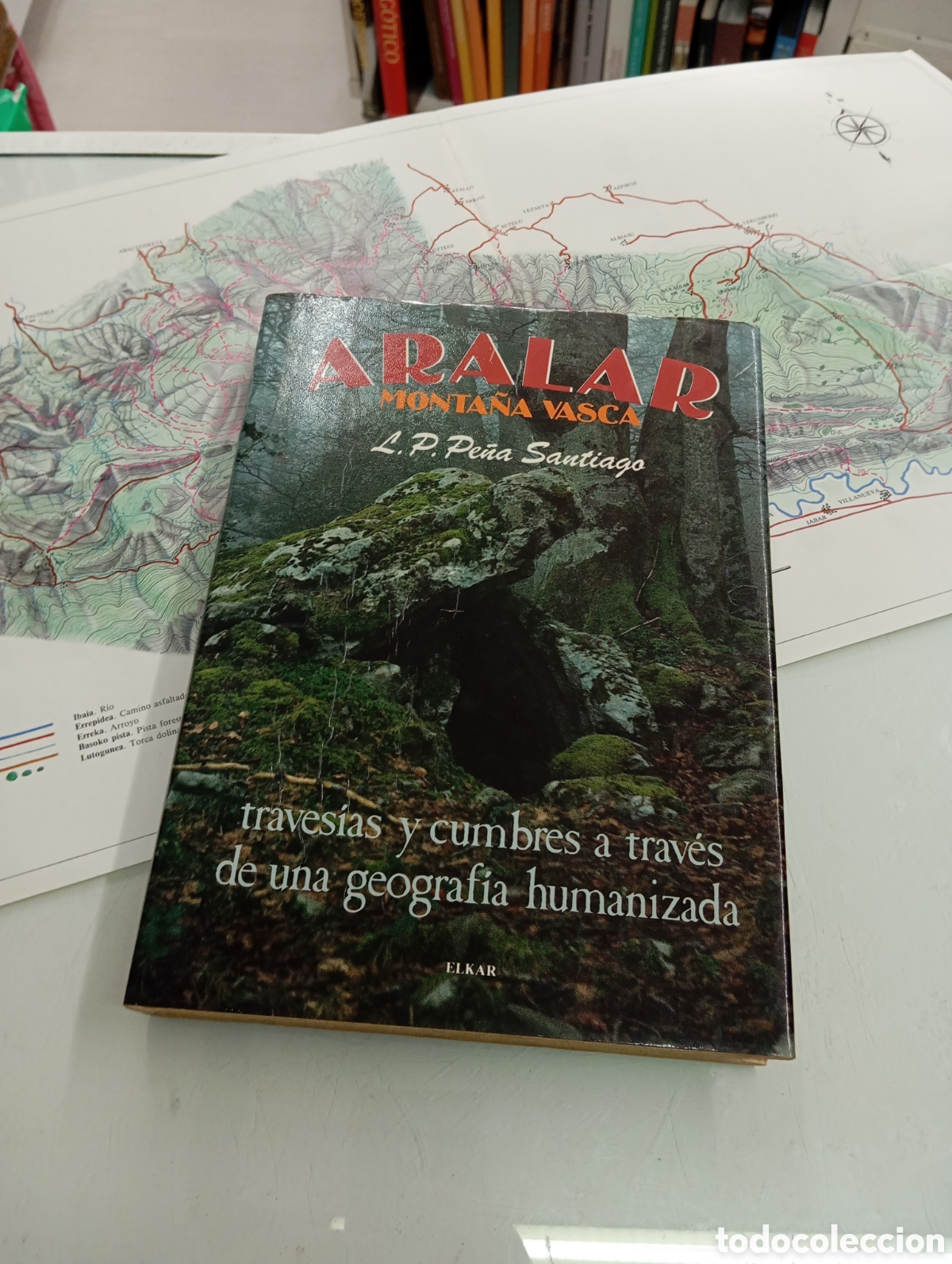 Libros de segunda mano: ARALAR MONTA&Ntilde;A VASCA. PE&Ntilde;A SANTIAGO. TRAVESIAS Y CUMBRES MONTES PAIS VASCO CARTONE EUSKAL HERRIA