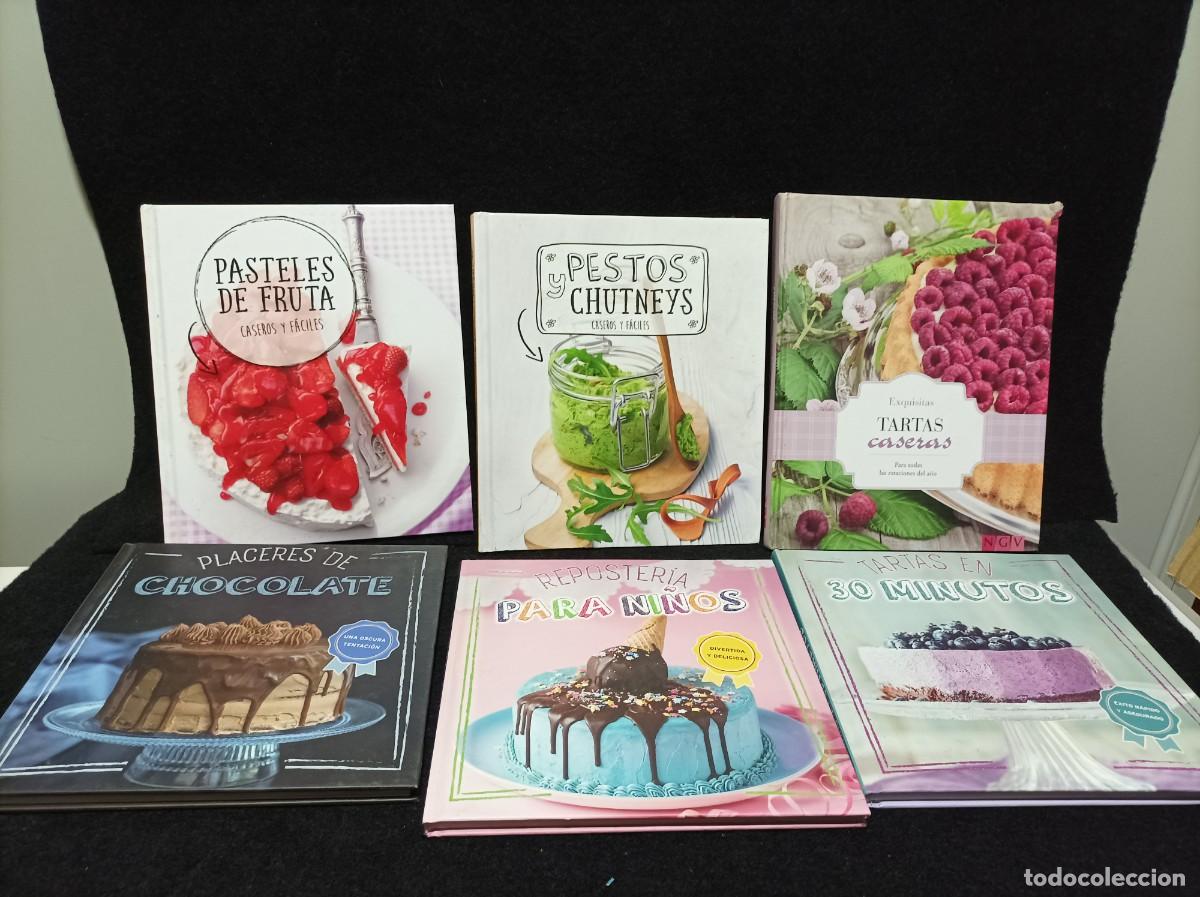 Libros de segunda mano: LOTE DE 6 LIBROS DE RECETAS - REPOSTERIA - CHOCOLATE - TARTAS ETC .. TAPAS DURAS